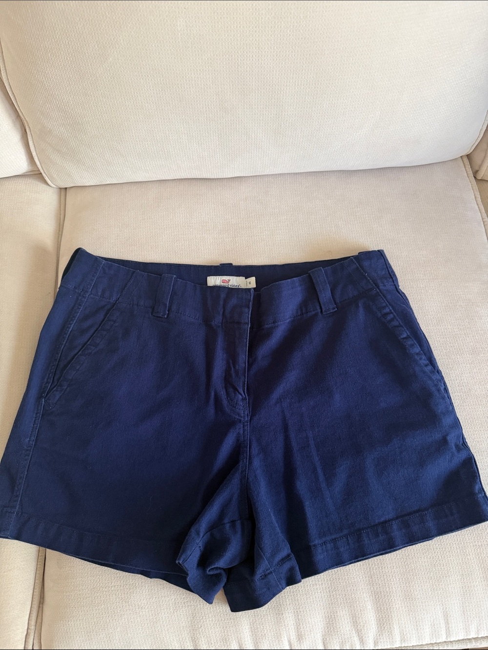 Vineyard Vines Navy Women's Cotton Shorts